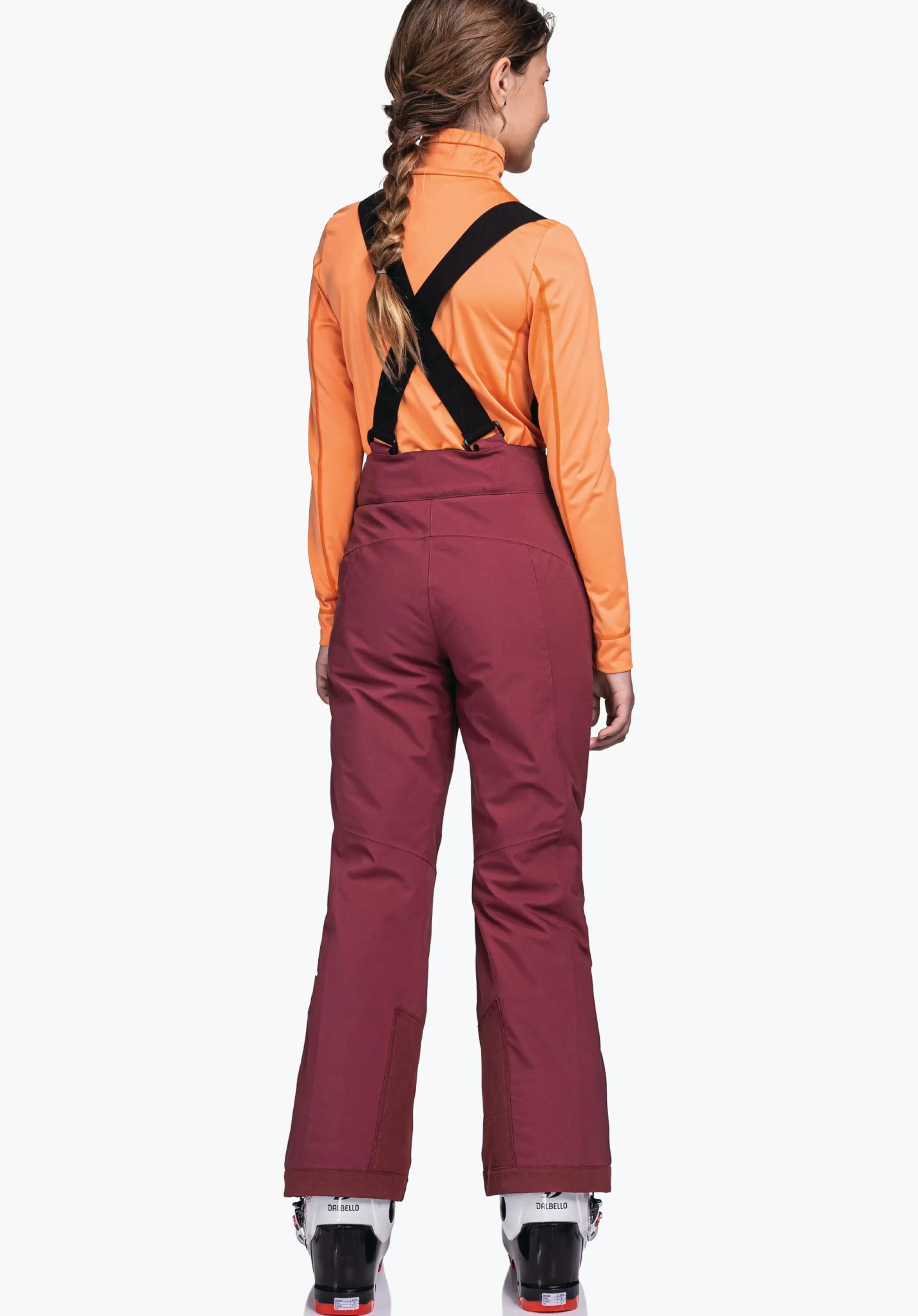CHILDREN SCHÖFFEL Ski<Warm ski pants with stretchy braces red