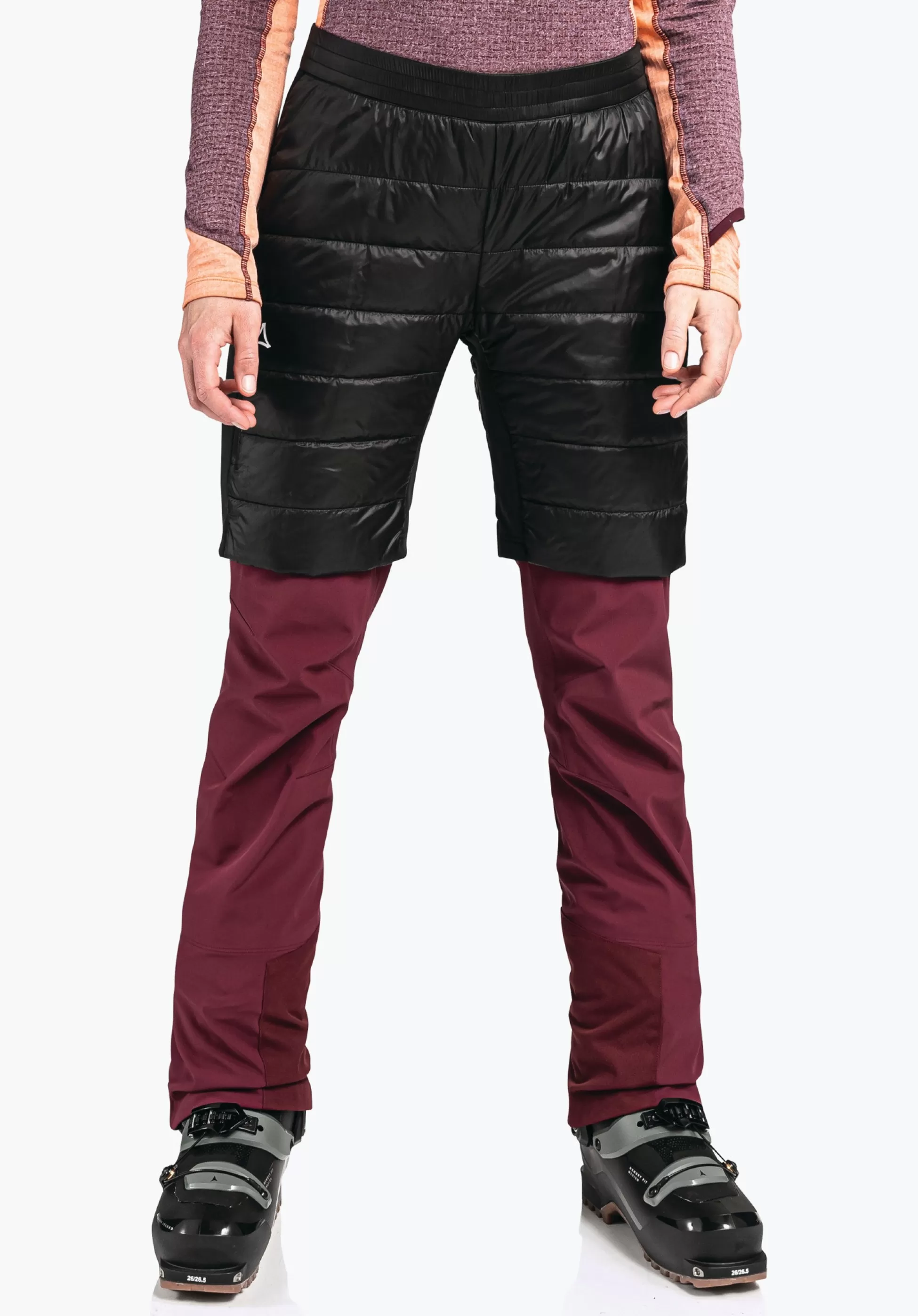 WOMEN SCHÖFFEL Ski Tour | Mountaineering | Pants Short<Warming and elastic insulation shorts red