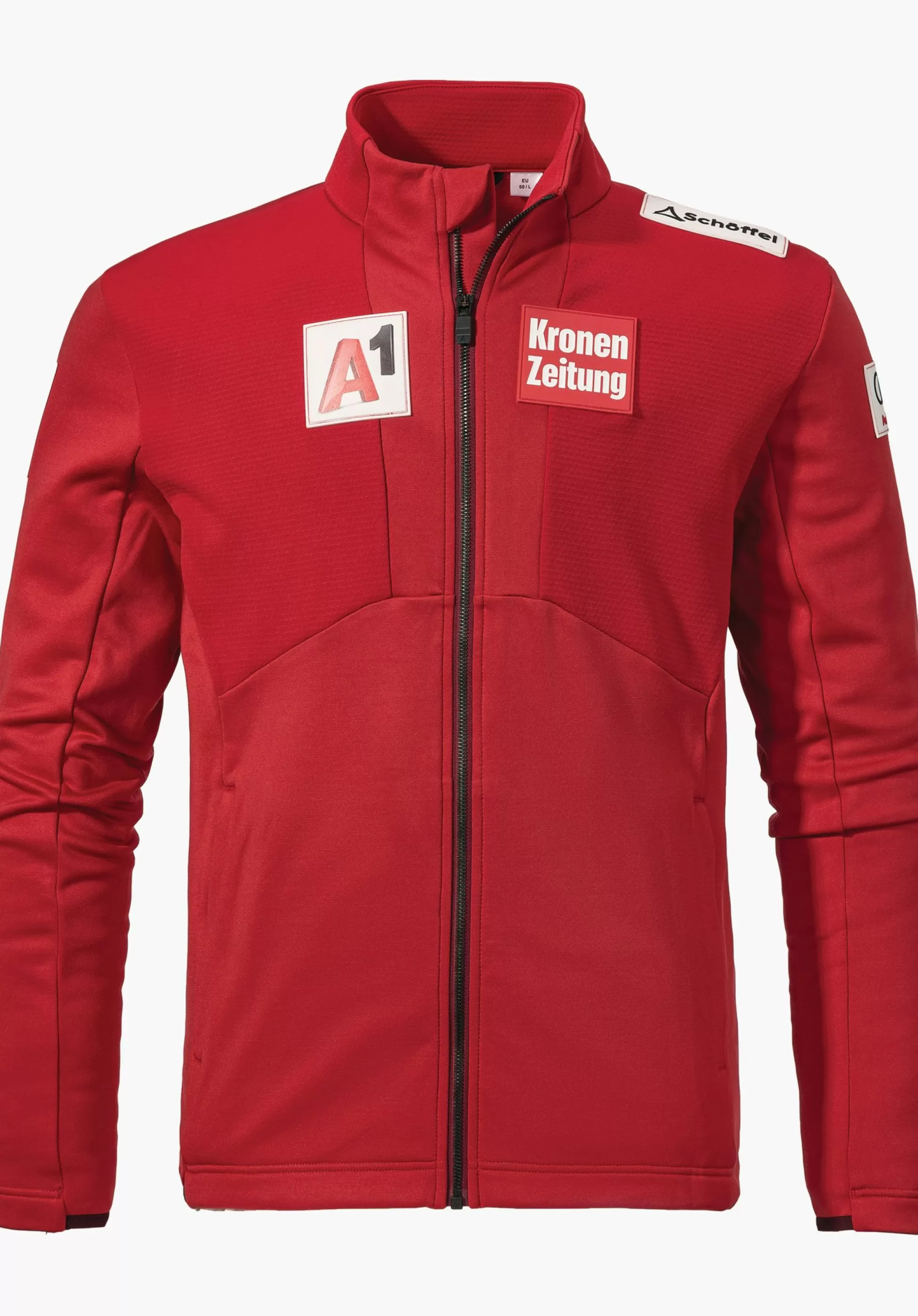 MEN SCHÖFFEL Skiing<Warming fleece jacket. Austria Ski Look red