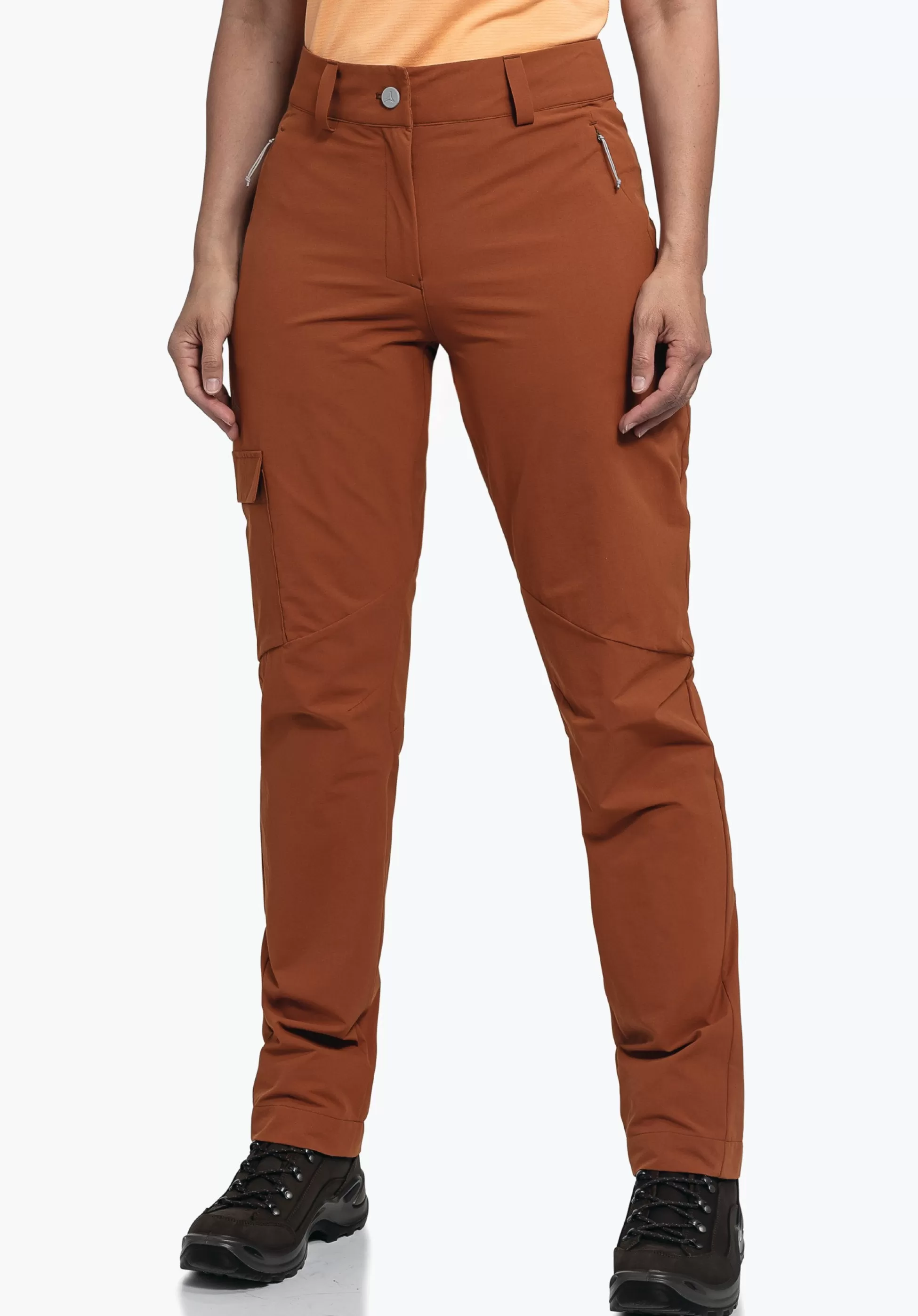 WOMEN SCHÖFFEL Pants Long<Water repellent hiking pants rot