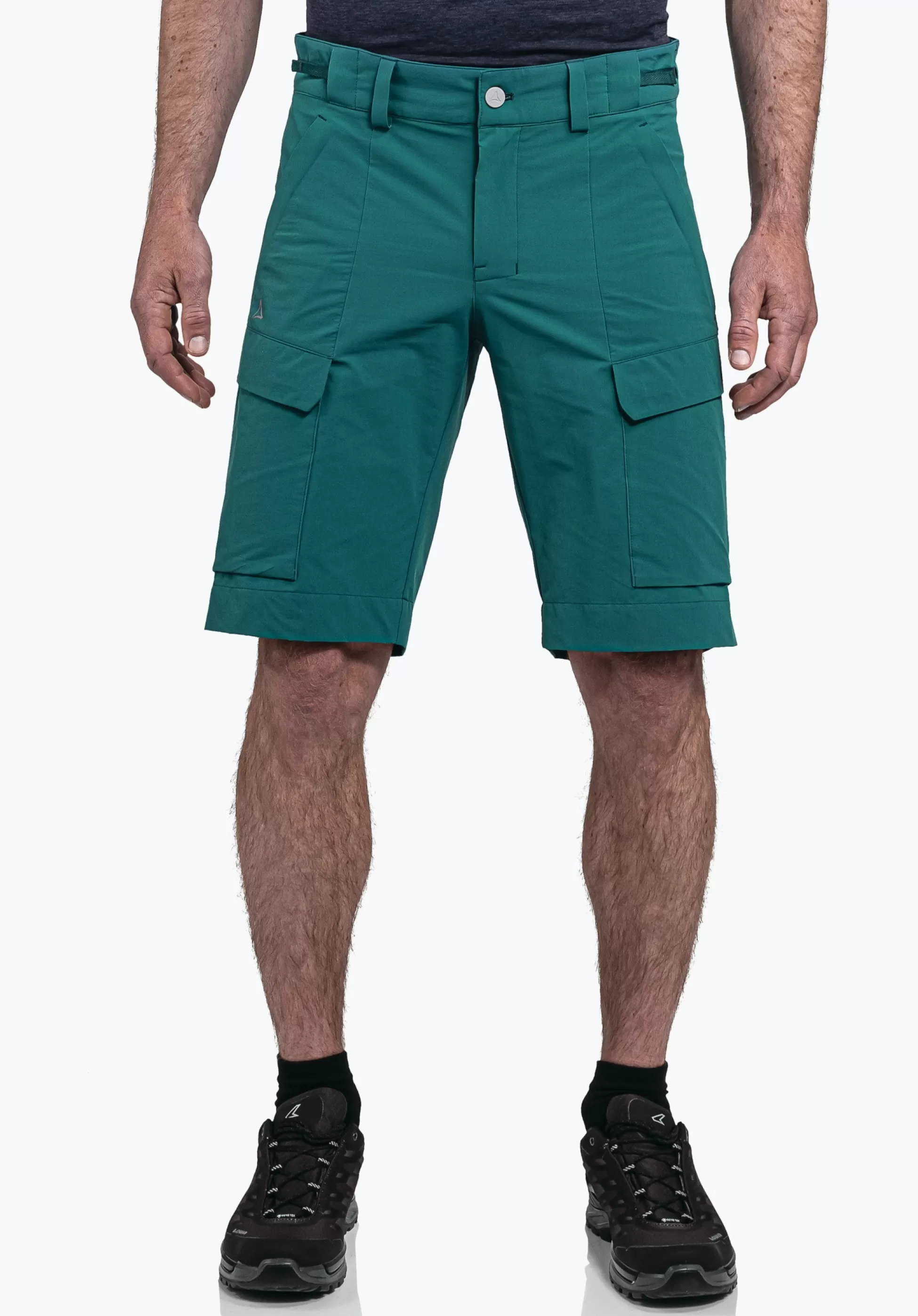 MEN SCHÖFFEL Pants Short<Water repellent hiking shorts grün