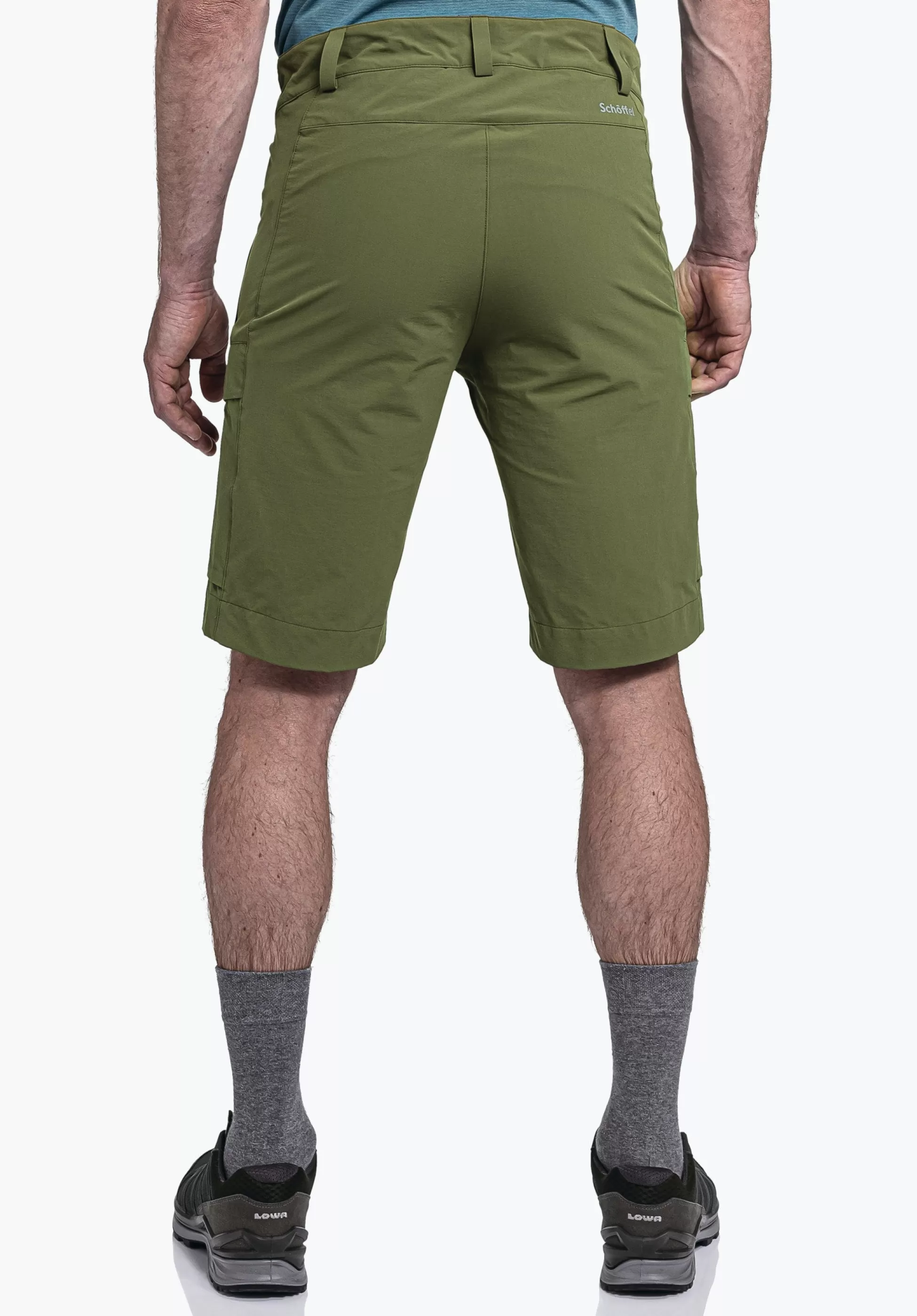 MEN SCHÖFFEL Pants Short<Water repellent hiking shorts grün