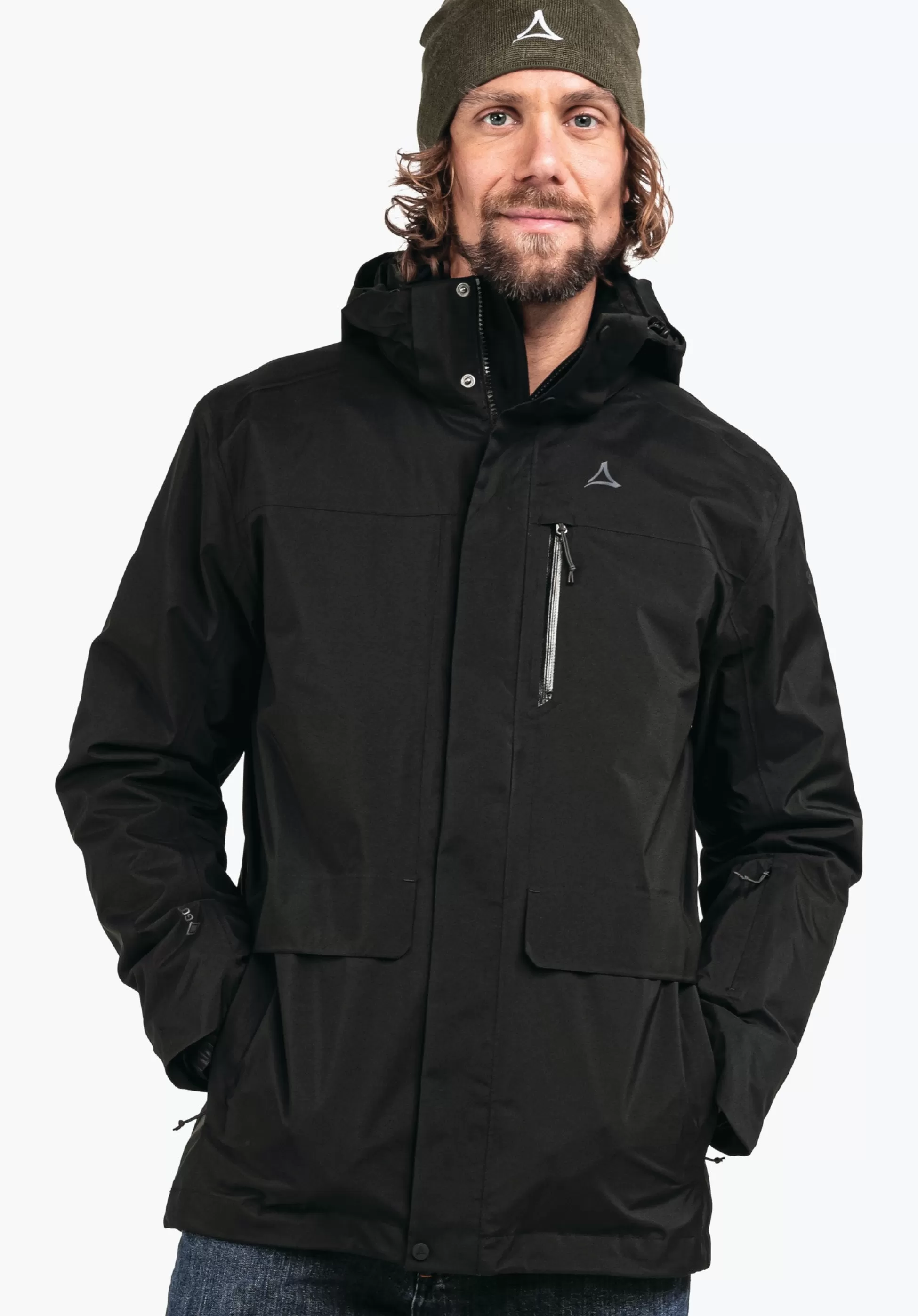 MEN SCHÖFFEL Travel/Leisure | Double Jackets<Waterproof and fashionable 3in1 parka green