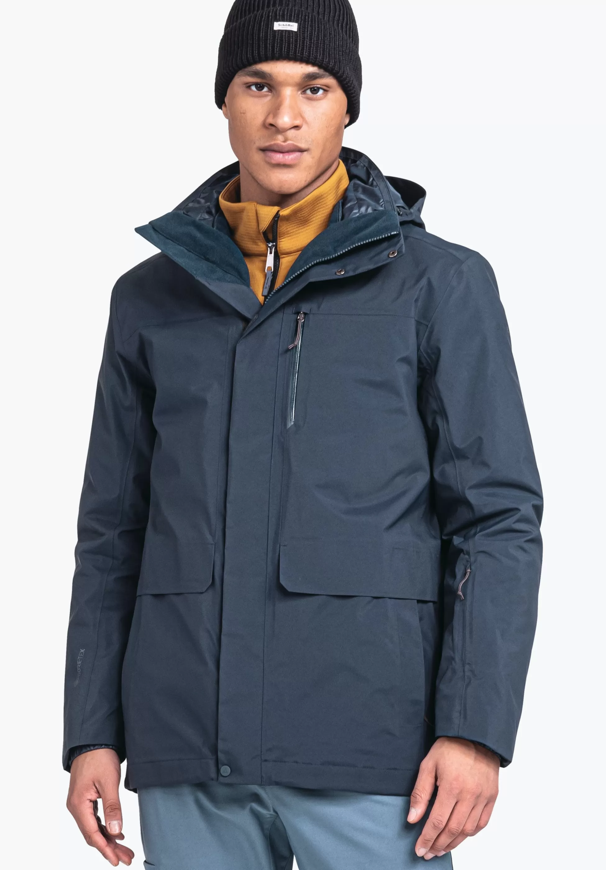 MEN SCHÖFFEL Travel/Leisure | Double Jackets<Waterproof and fashionable 3in1 parka green