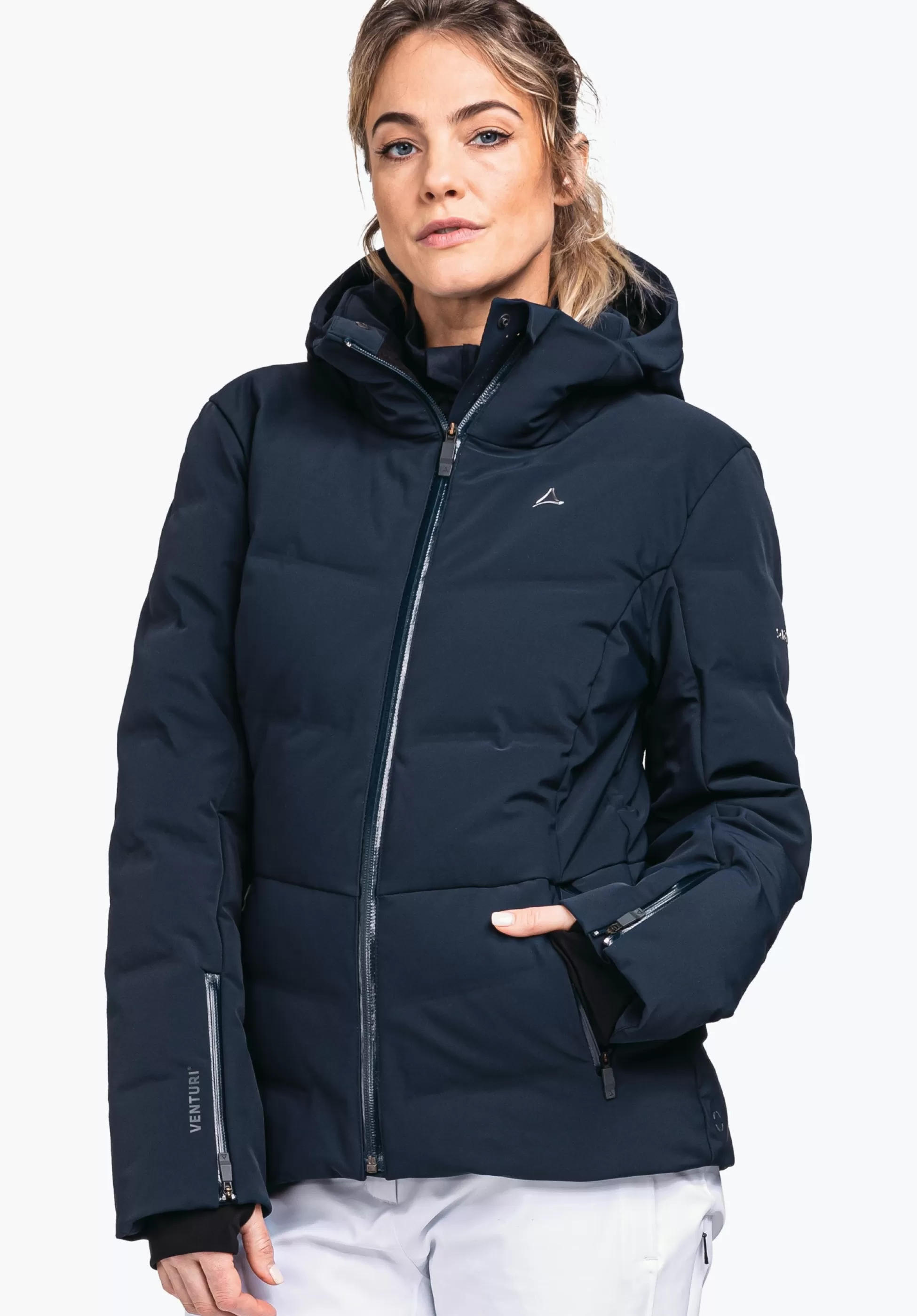 WOMEN SCHÖFFEL Skiing<Waterproof and warm down ski jacket blue