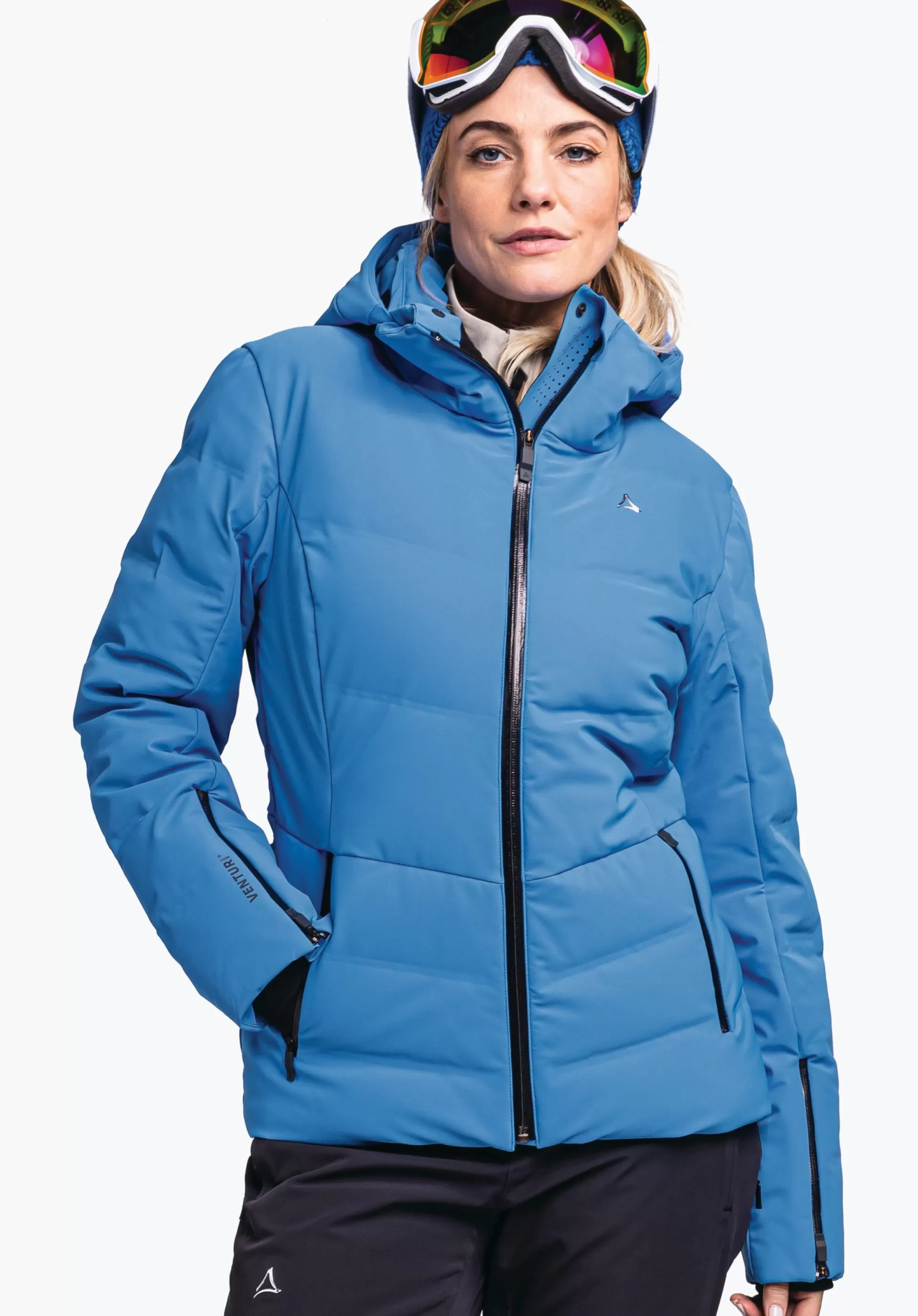 WOMEN SCHÖFFEL Skiing<Waterproof and warm down ski jacket blue
