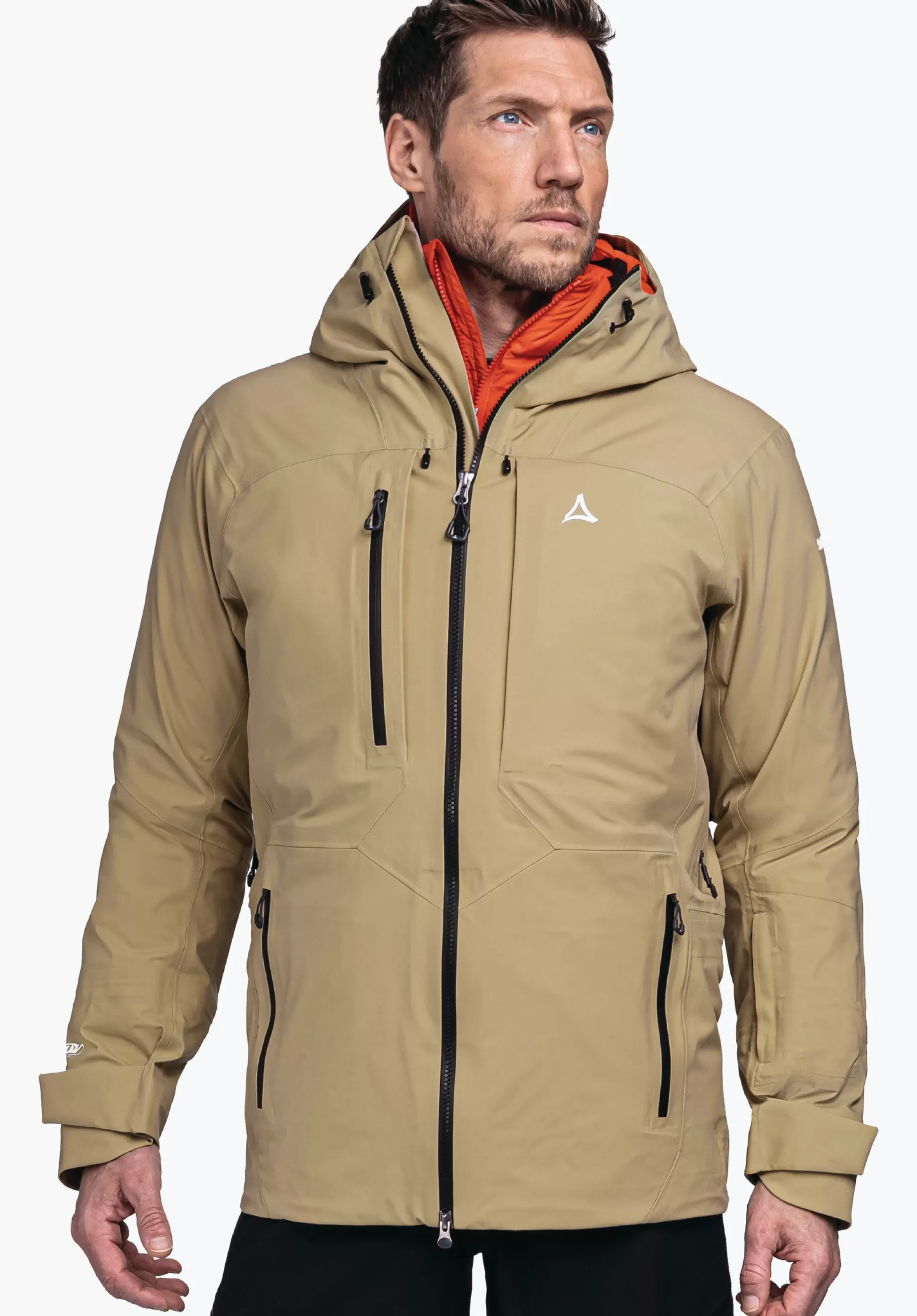 MEN SCHÖFFEL Ski Tour | Mountaineering | Outdoor Jackets<Waterproof freeride ski jacket beige