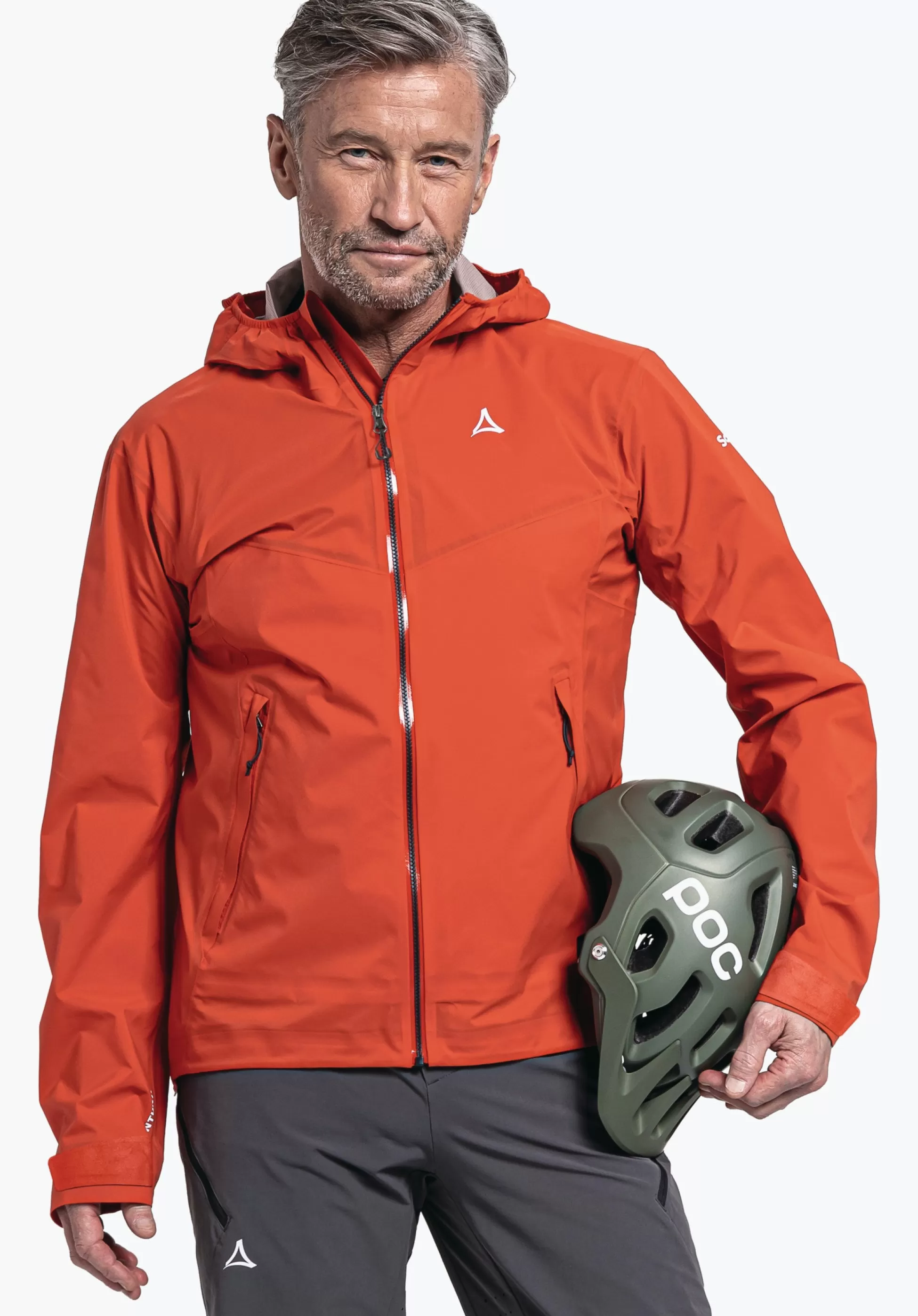 MEN SCHÖFFEL Bike<Waterproof mountain bike jacket orange