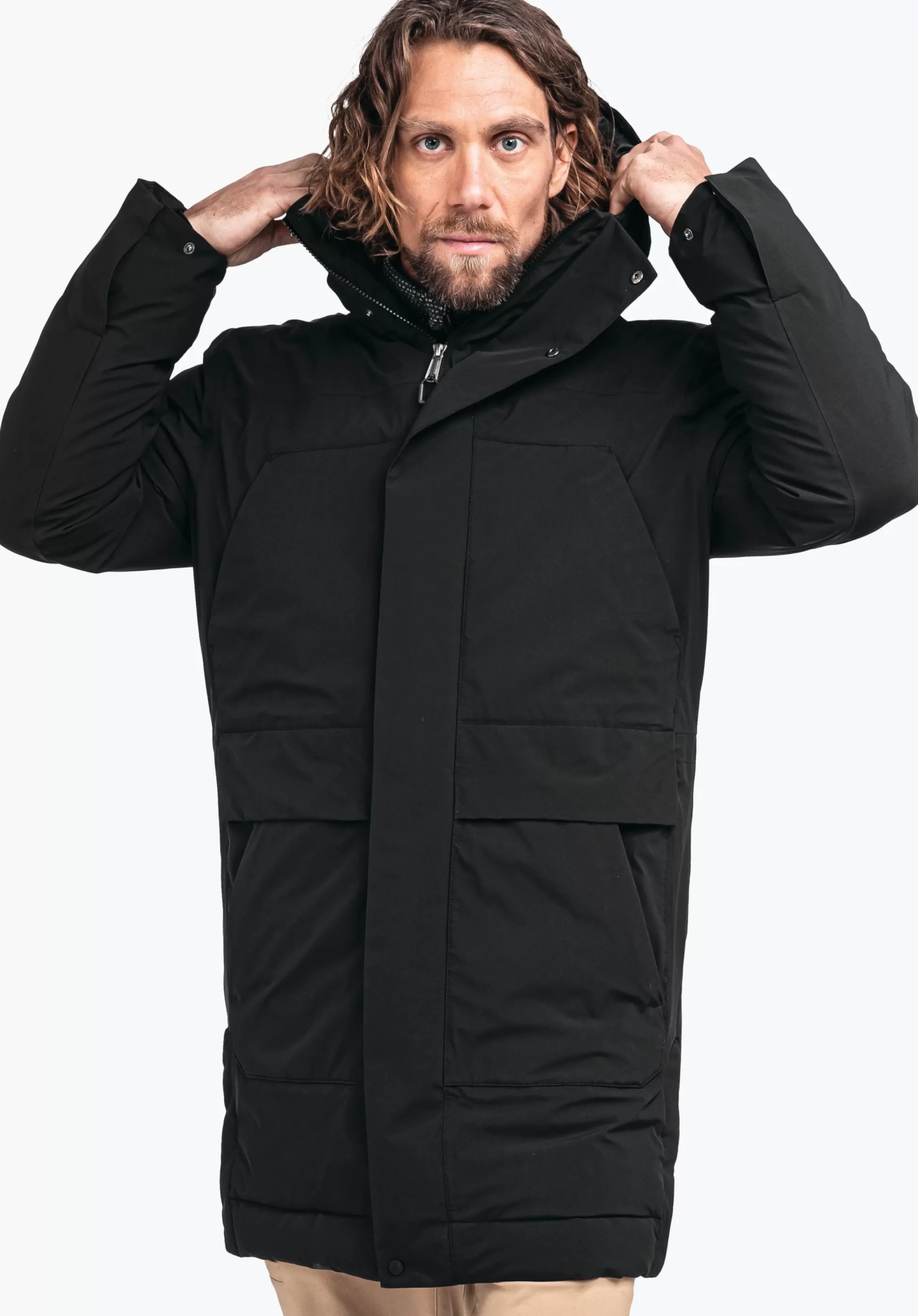 MEN SCHÖFFEL Travel/Leisure | Down- / Thermojacket<Waterproof urban down parka blue
