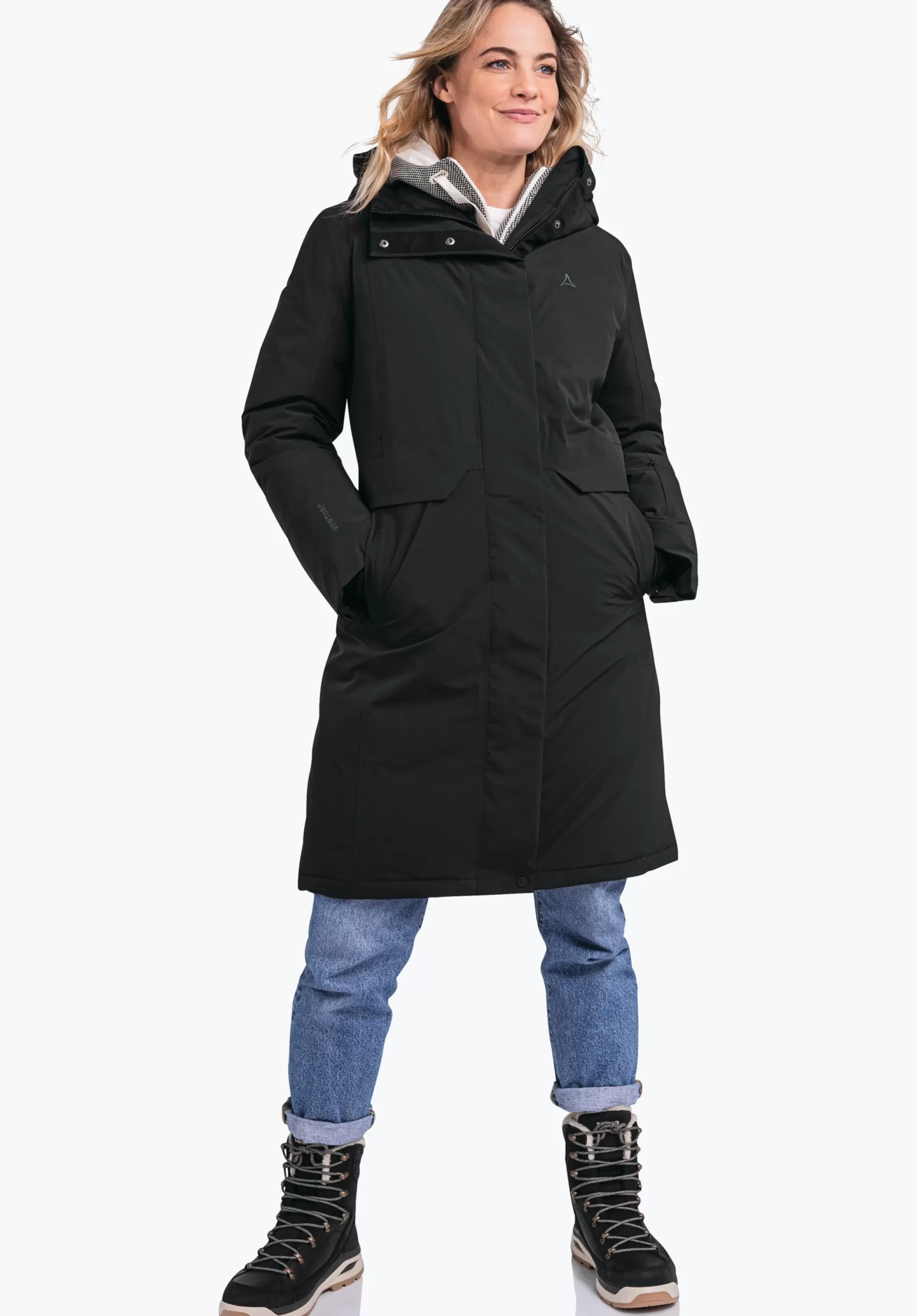 WOMEN SCHÖFFEL Travel/Leisure | Down- / Thermojacket<Waterproof urban down parka green