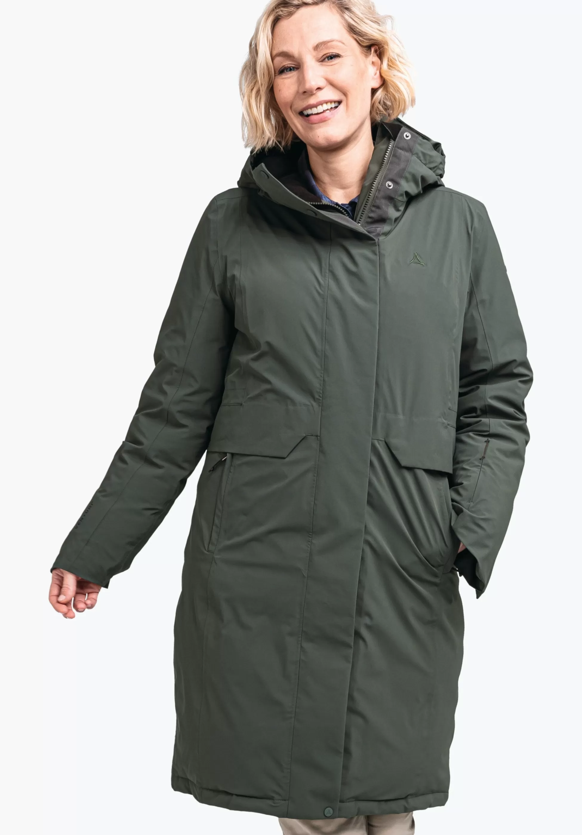 WOMEN SCHÖFFEL Travel/Leisure | Down- / Thermojacket<Waterproof urban down parka green