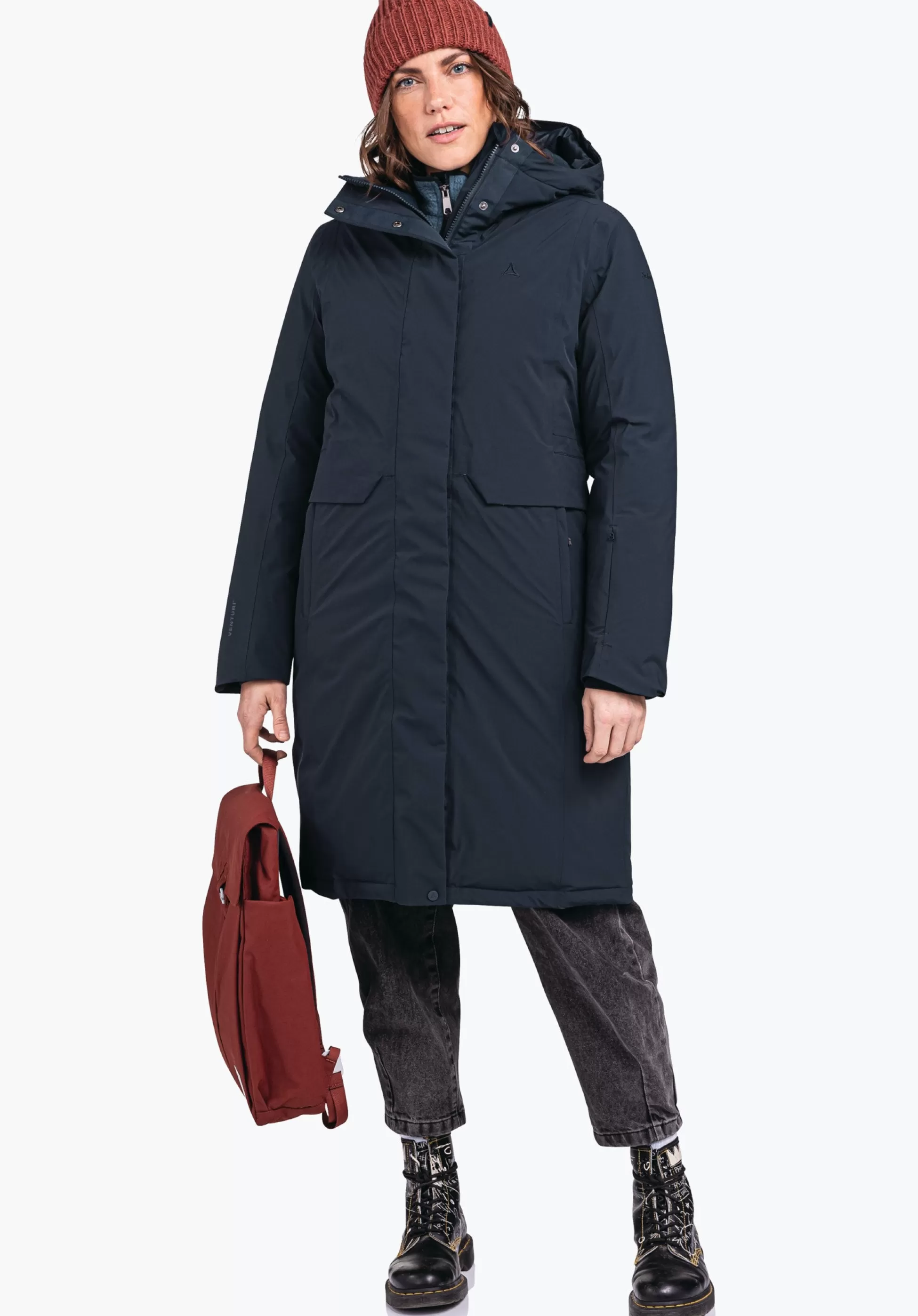 WOMEN SCHÖFFEL Travel/Leisure | Down- / Thermojacket<Waterproof urban down parka green