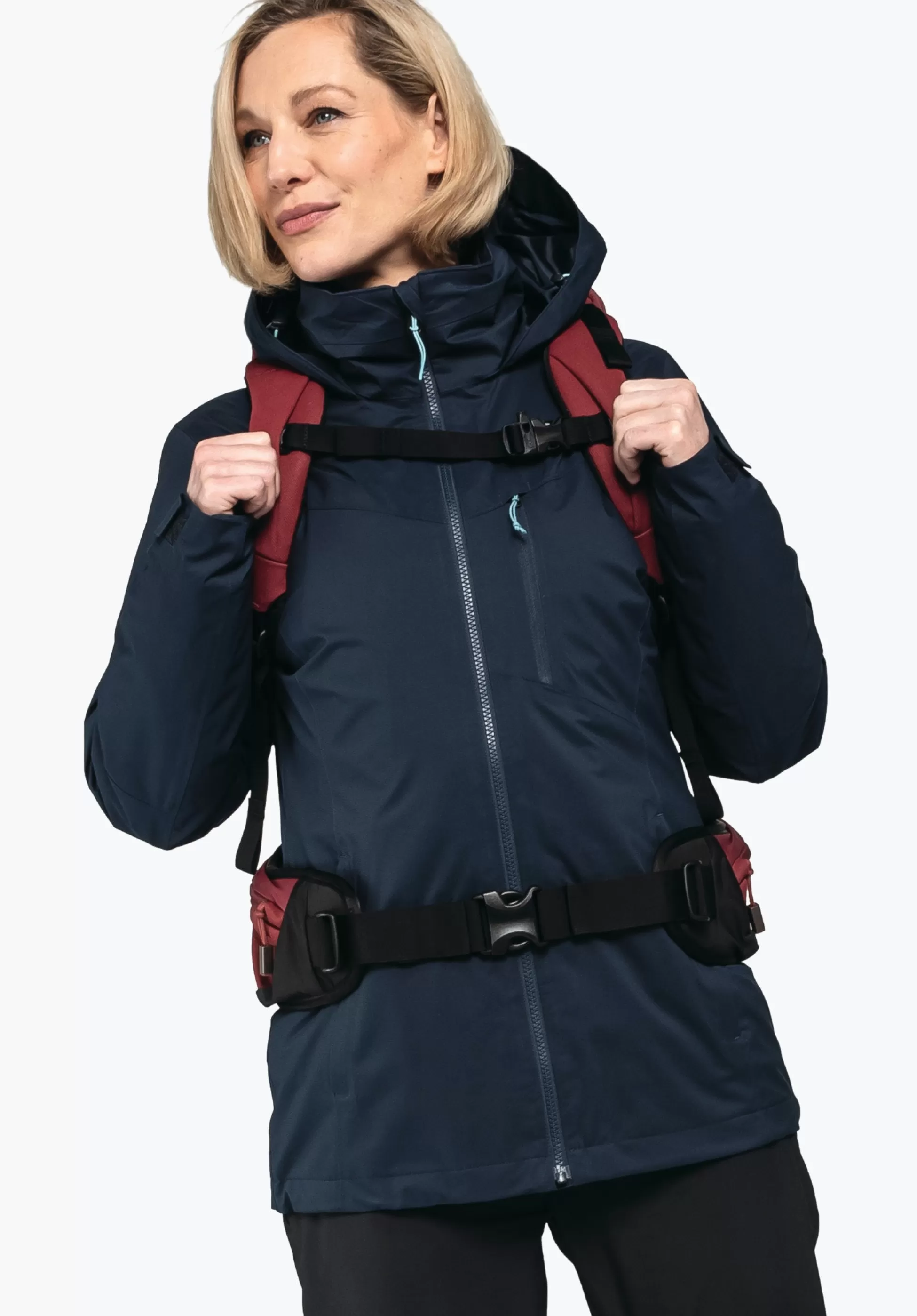 WOMEN SCHÖFFEL Trek & Hike | Outdoor Jackets<Waterproof ZipIn hiking jacket red