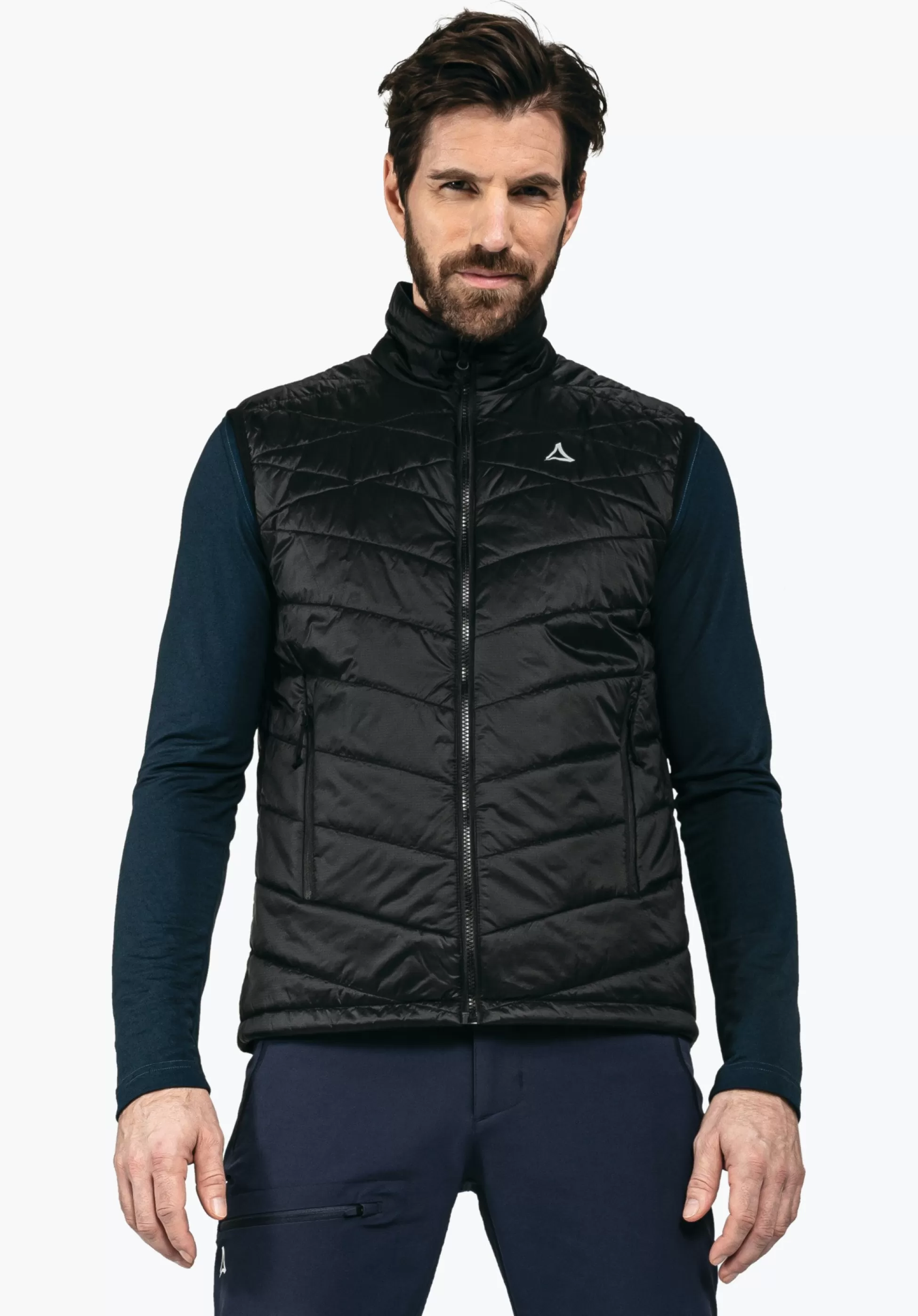 MEN SCHÖFFEL Trek & Hike<Windproof & padded hiking gilet orange