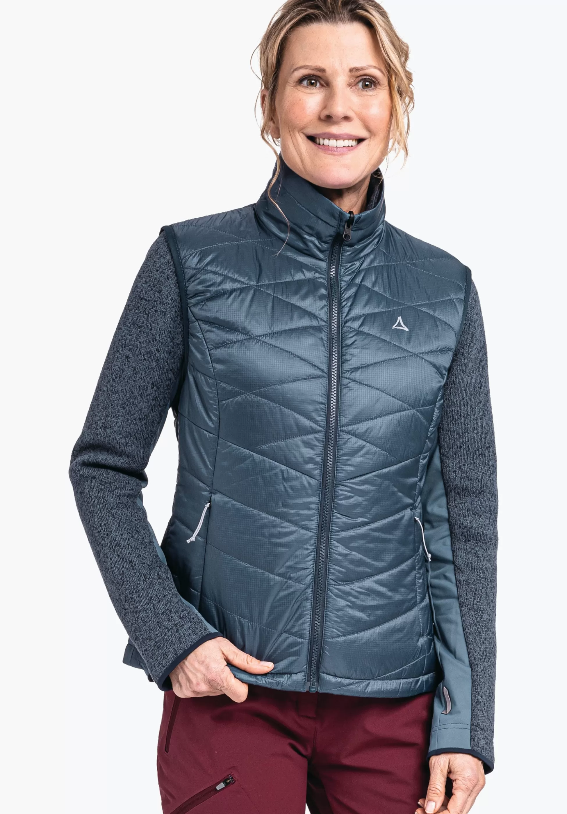 WOMEN SCHÖFFEL Trek & Hike<Windproof & padded hiking gilet orange