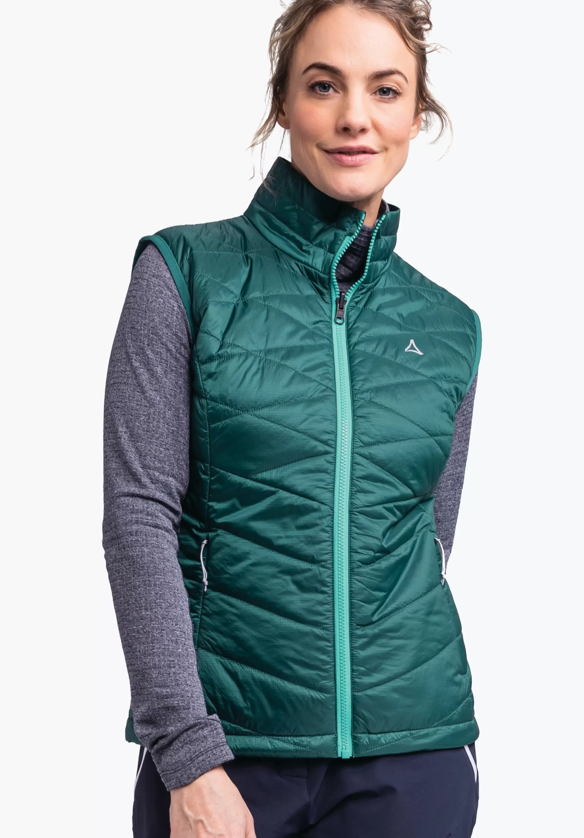 WOMEN SCHÖFFEL Trek & Hike<Windproof & padded hiking gilet orange