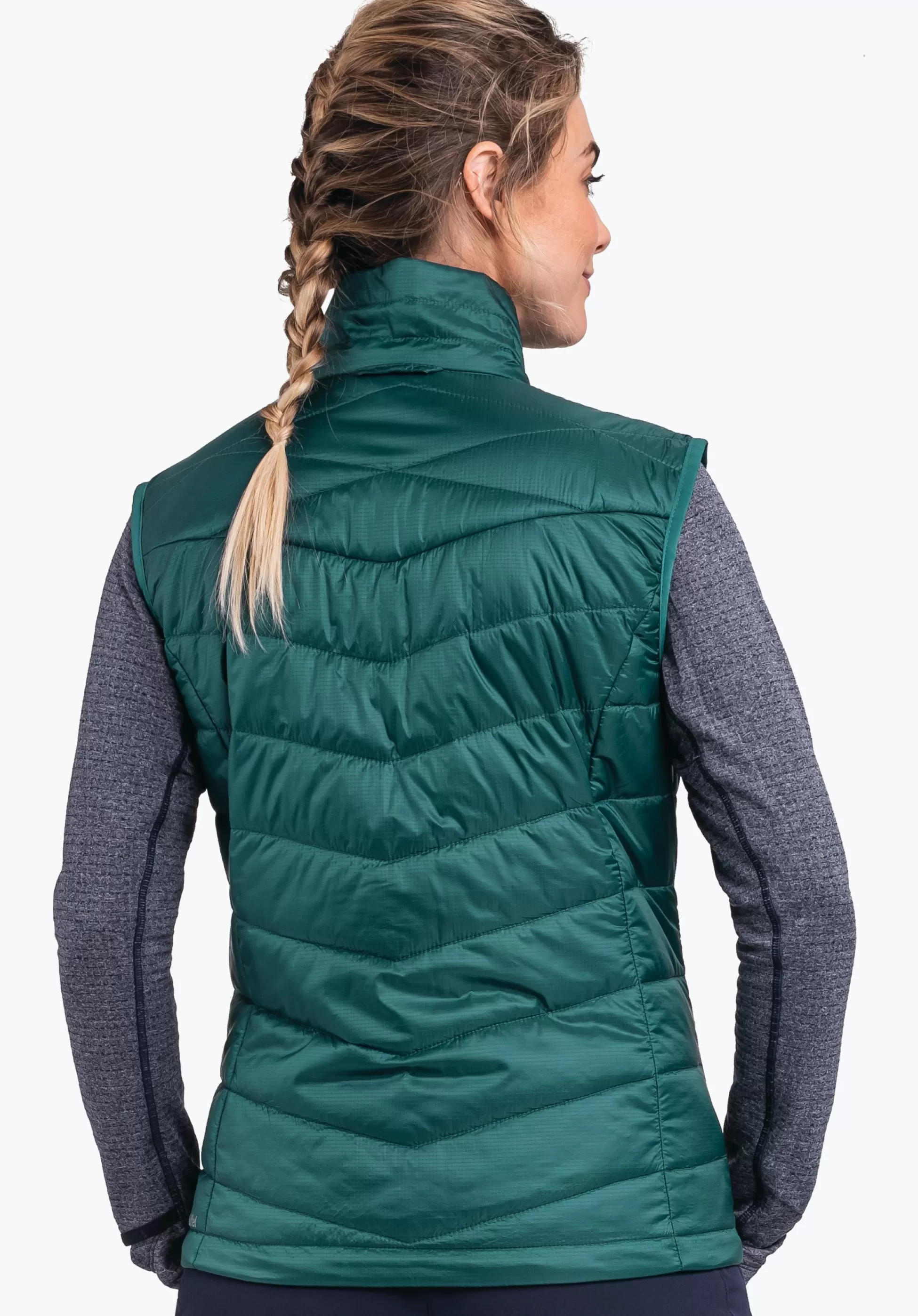 WOMEN SCHÖFFEL Trek & Hike<Windproof & padded hiking gilet orange